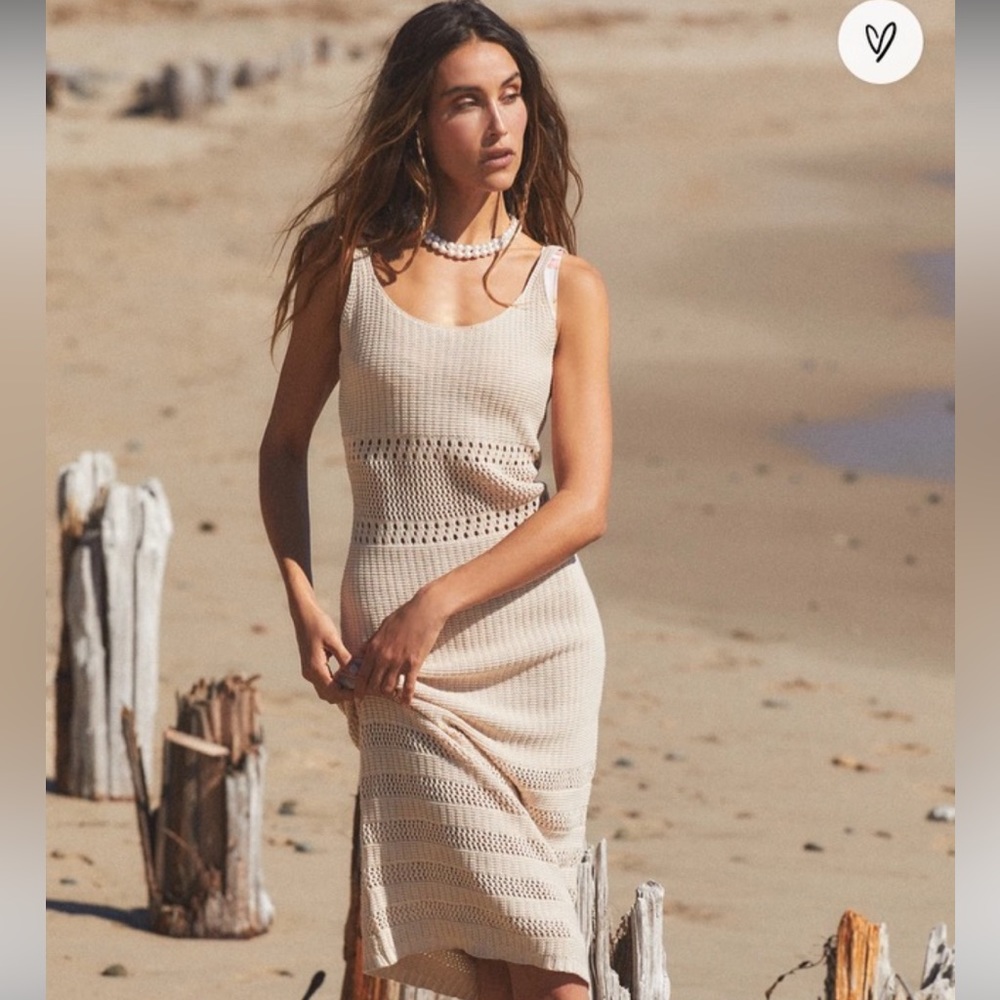 Lulus crochet midi dress - NEVER WORN